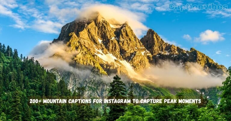 Mountain Captions for Instagram