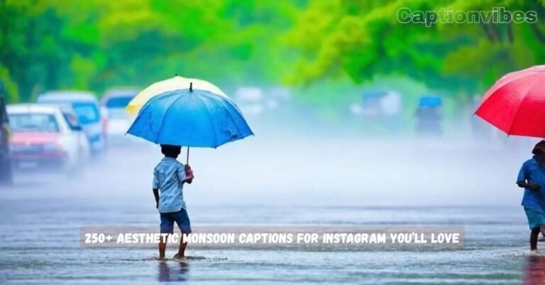 Monsoon Captions for Instagram