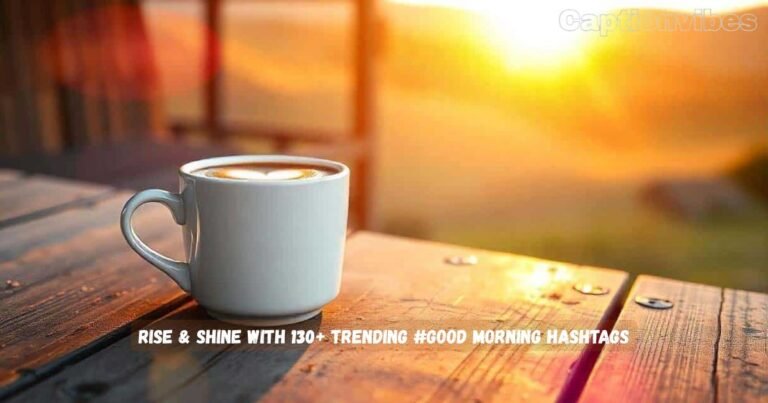 Good Morning Hashtags