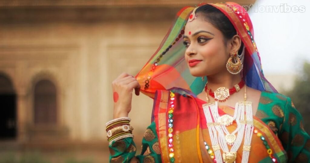 insta caption for girls in saree